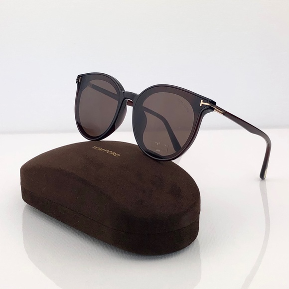 New TOM FORD Brown Rounded Sunglasses 807-K/S - Picture 3 of 16